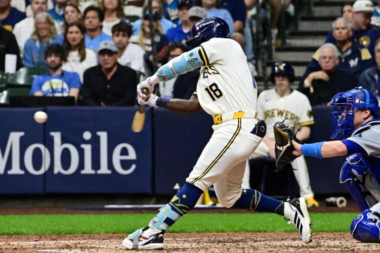 BASEBALL-MLB-MIL-LAD/
