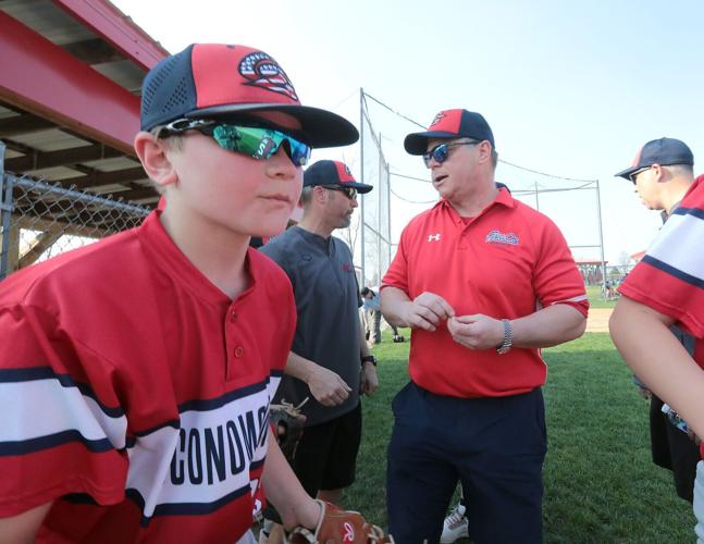 Jacob and Ross at baseball game
