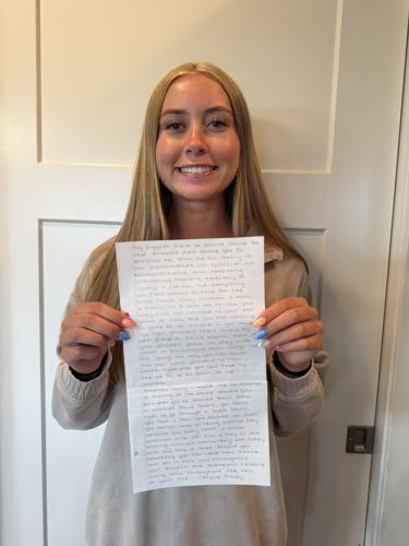 Macie Finley handwritten advice