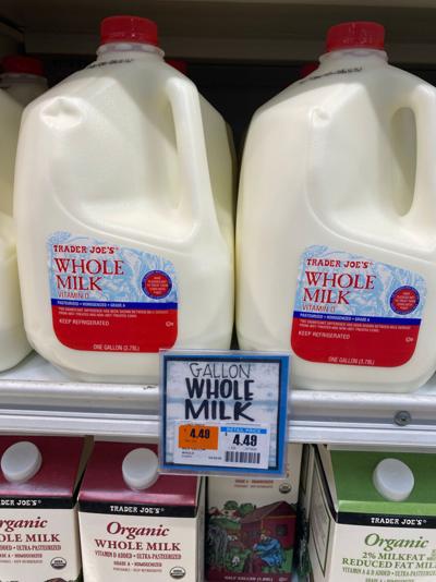 Among the products The Providence Journal shopped for on Thursday, July 23, 2026, was a gallon of whole milk at Trader Joe's,