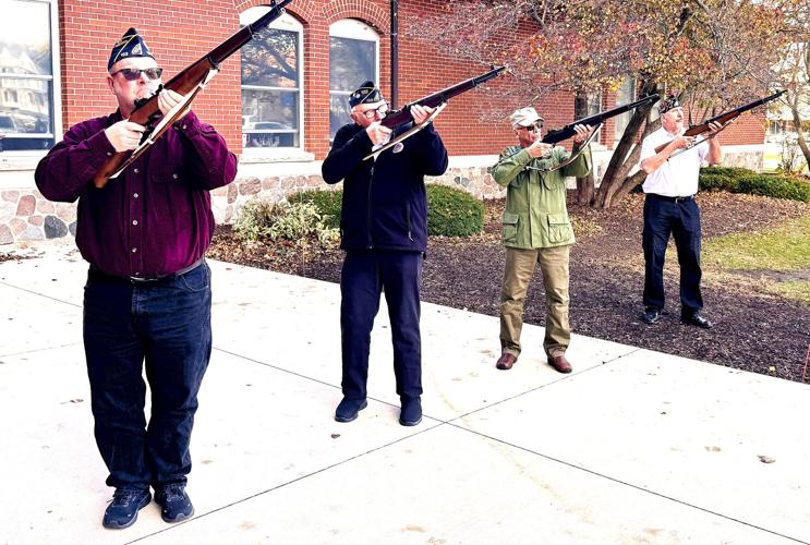 Ingalls-Koeppen American Legion Post 102 gun salute on Veterans Day 2024