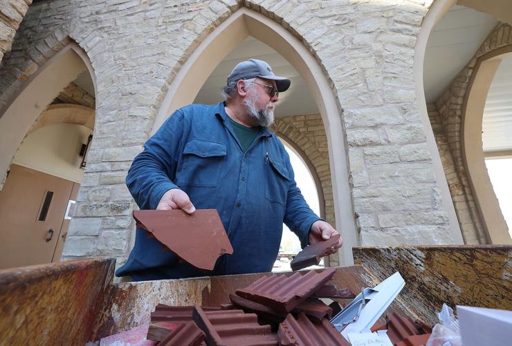 St. Bernard Catholic Church hail damage 3