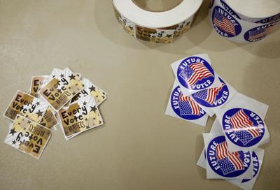 Voting stickers