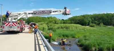 Mud rescue, Iowa County Sheriff's Office photo