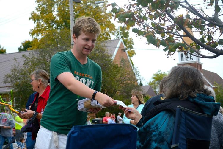 Rebecca Cooke on the campaign trail