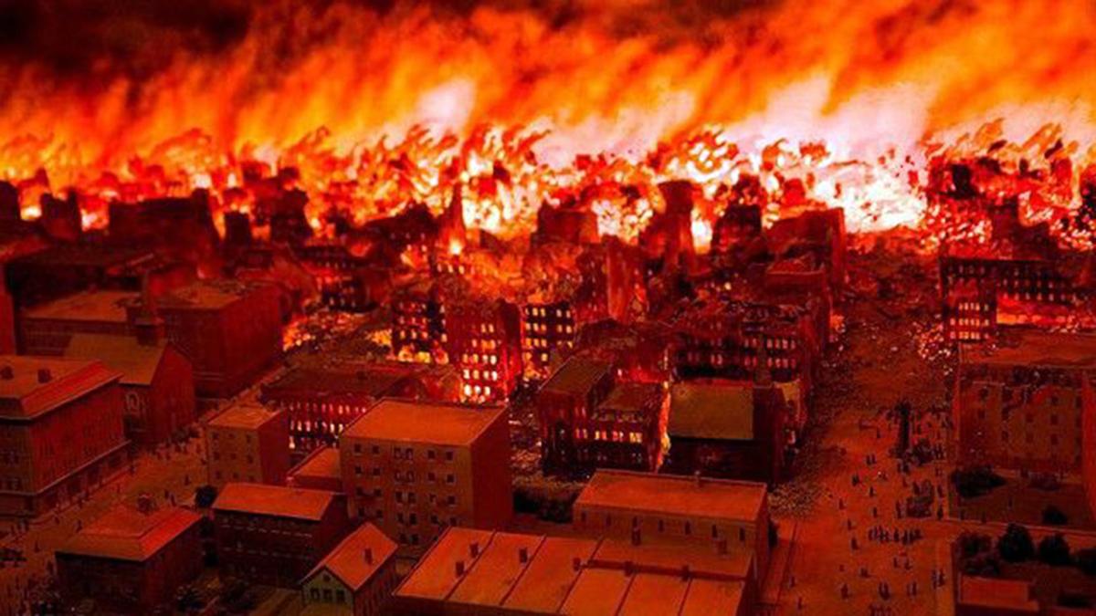 Chicago Fire stock photo
