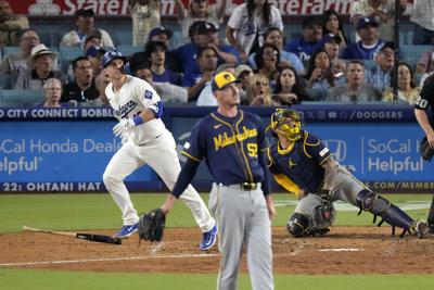 Brewers Dodgers Baseball