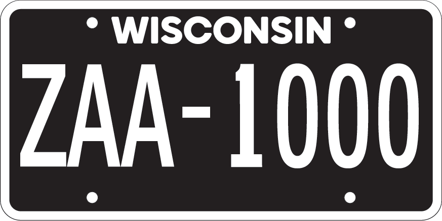 Blackout License Plate