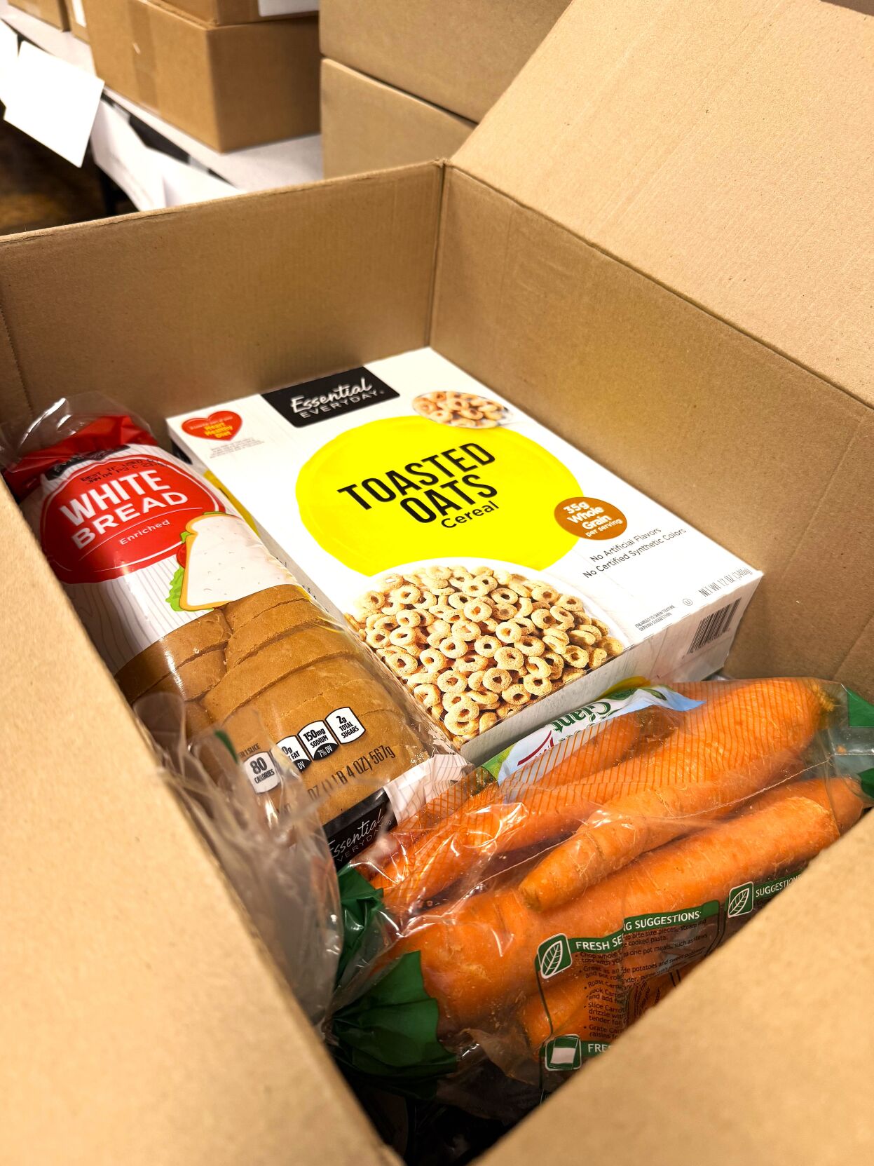 Geneva Lake West Rotary Club Holiday Food Assistance Program food box