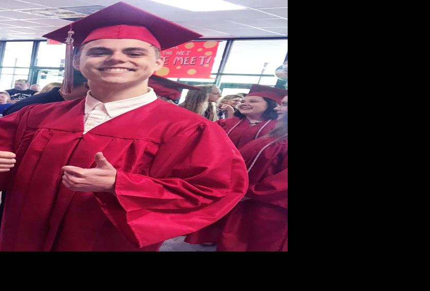 Logan Tomasello at Big Foot High graduation