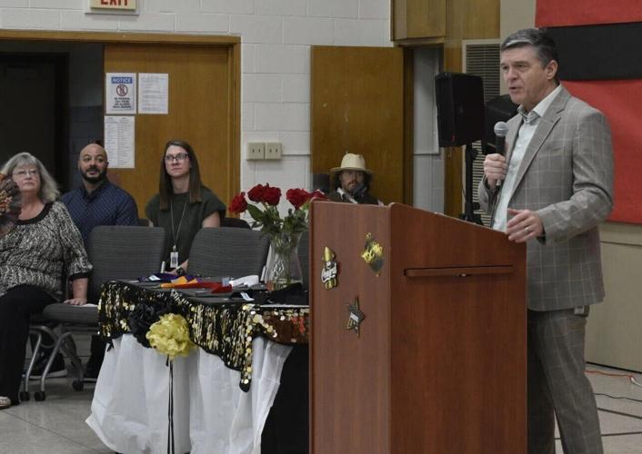 KUSD superintendent at Hillcrest graduation