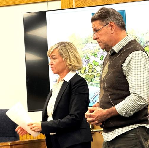 Terese and Casey Tormoen of Upscale Lodging, LLC appear before the Williams Bay Plan Commission on Jan. 16