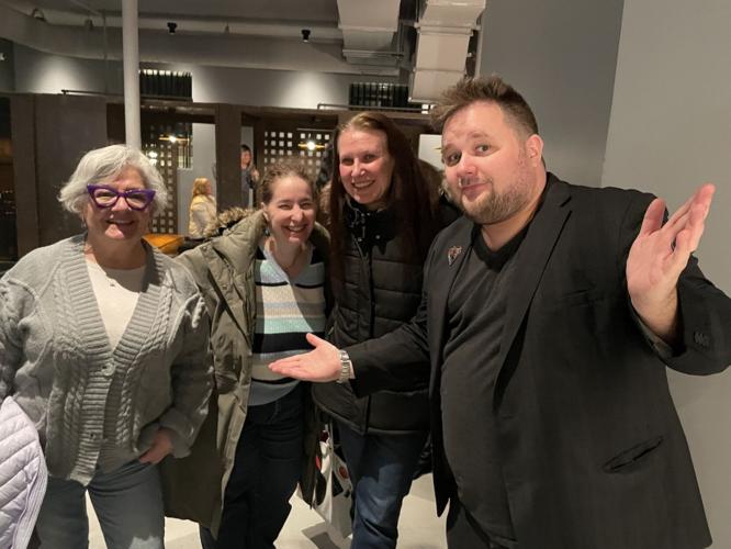 Joe Diamond with fans