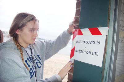 Riviera beach attendant Jeni Johnson during coronavirus