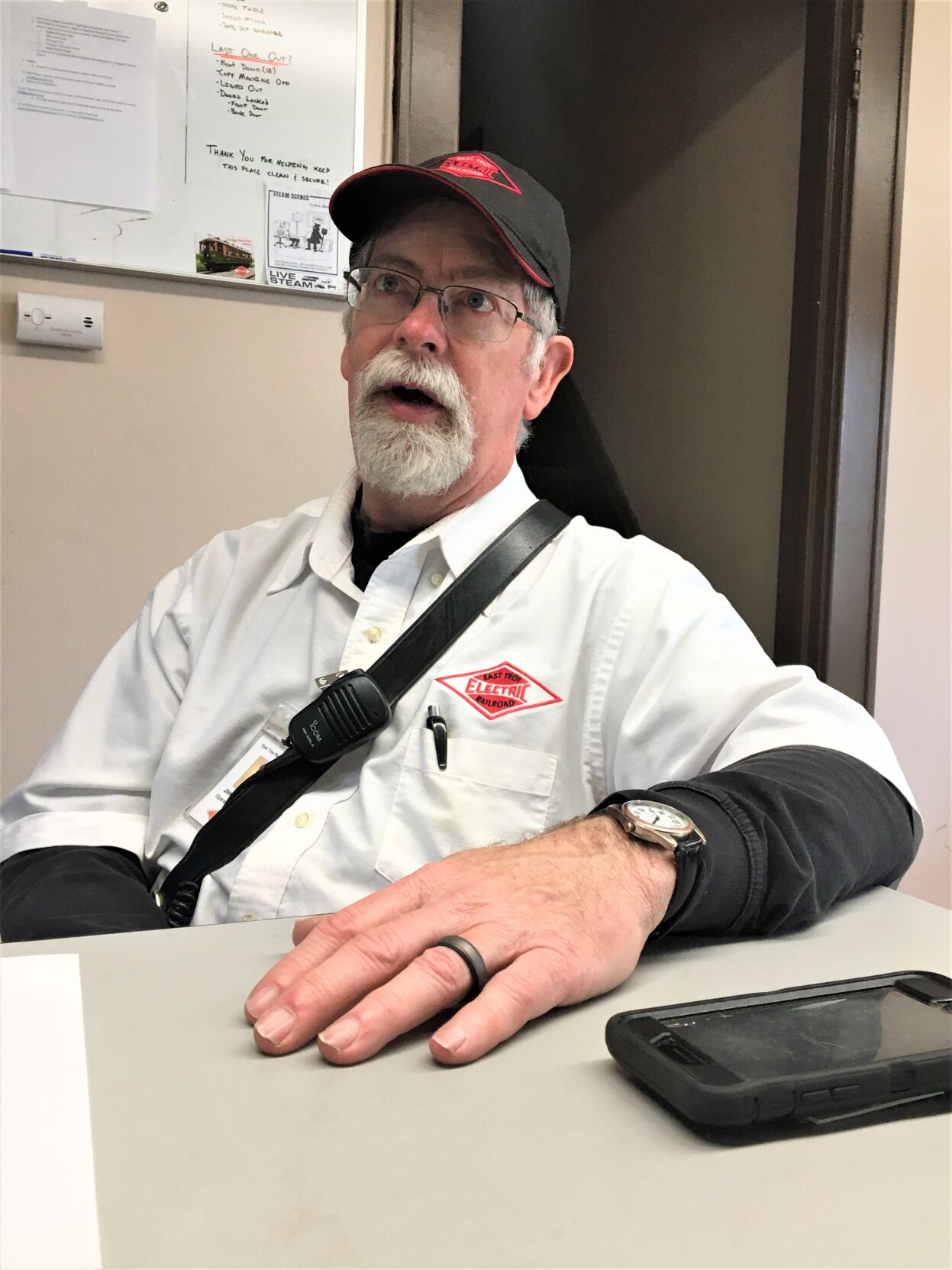 Jim Feyerherm, operations manager, East Troy Electric Railroad