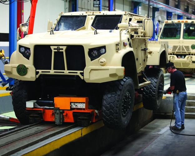 Oshkosh military vehicle