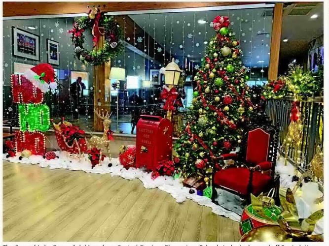 Central-Denison Elementary School students drop off letters to Santa