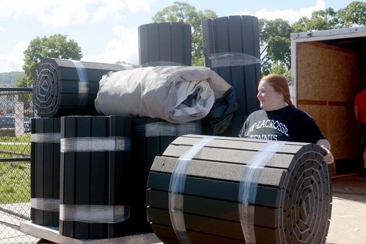 Preparation for this weekend's WIAA track tournament