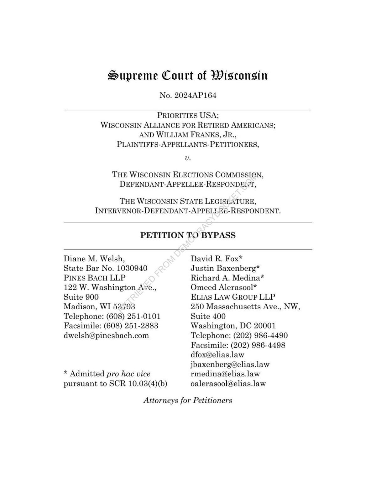 Priorities USA motion