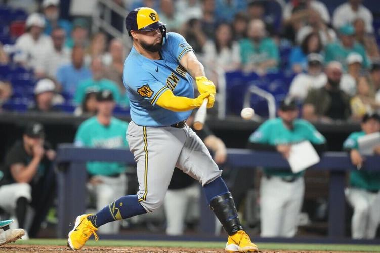 Brewers Marlins Baseball