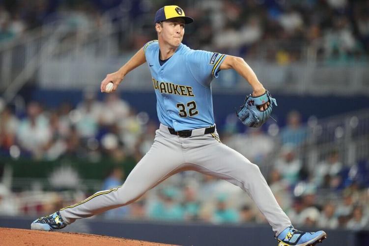 Brewers Marlins Baseball