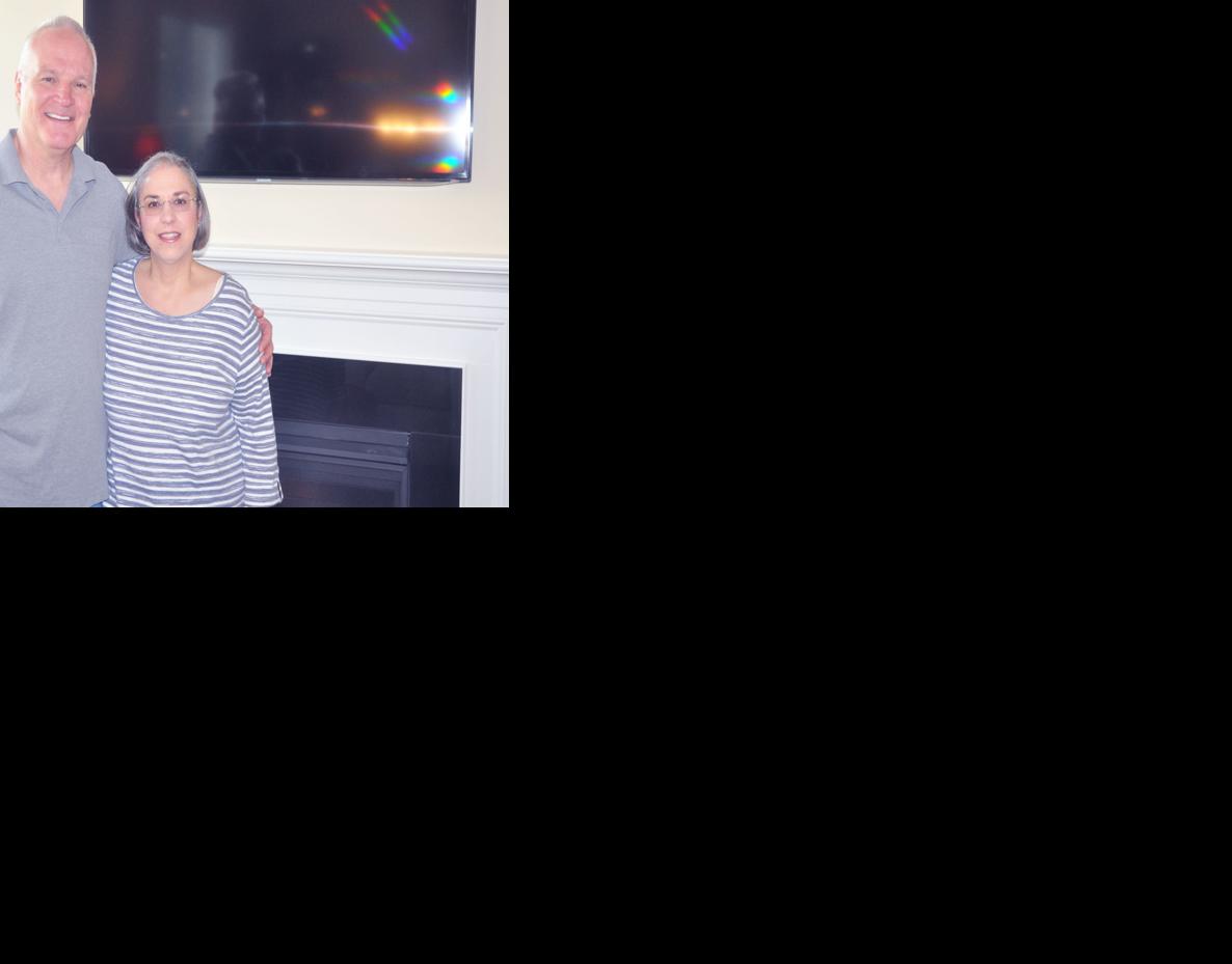 Greg and Nina Schipp enjoy some of the amenities of Symphony Bay