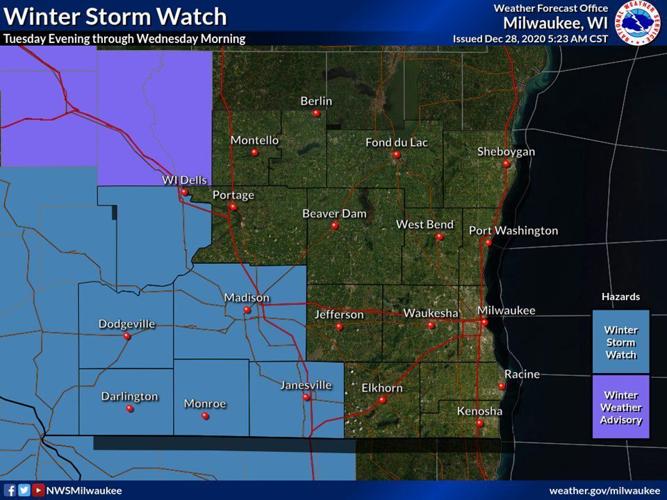 Winter storm watch by National Weather Service