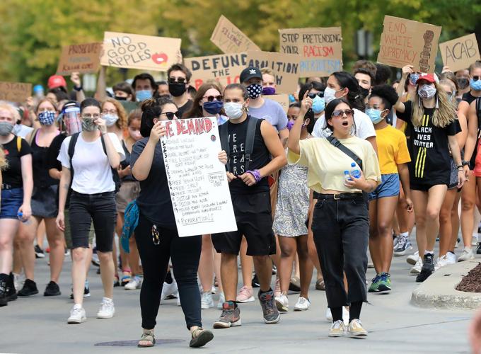 A1 photo - Downtown protest