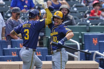 Brewers Mets Baseball