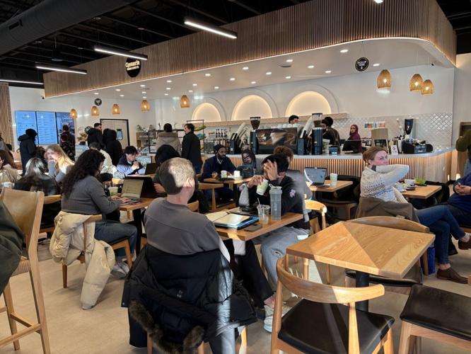 Qamaria Yemeni Coffee Co. interior