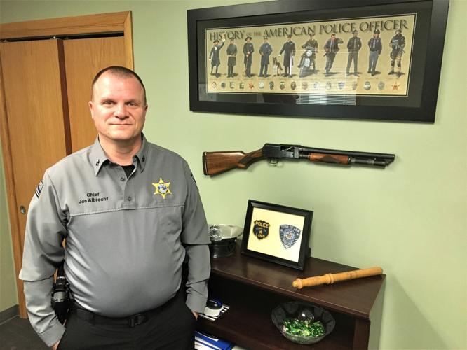 New Linn Police Department chief Jon Albrecht in office