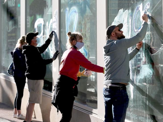 Madison cleans up after riot Downtown