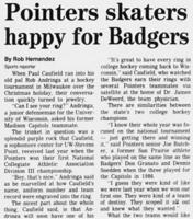 Pointers skaters happy for Badgers