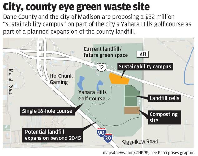 Yahara Hills sustainability campus map