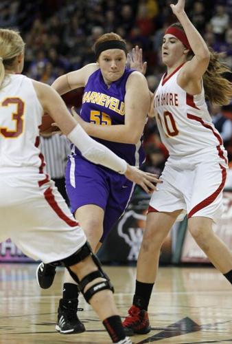 Megan Gustafson defends
