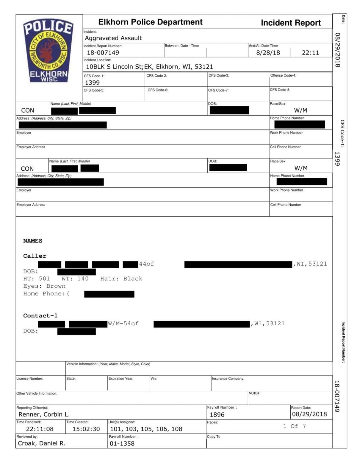 Terrence Leflore police reports