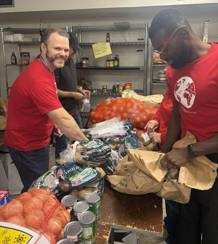 Eli Lilly employees give Salvation Army a helping hand