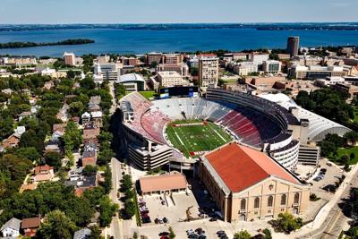 madison wisconsin stock image file photo camp randall aerial (copy)