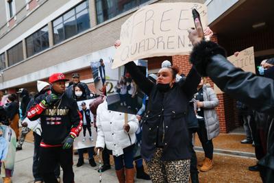 PHOTOS: Protesters gather in support of Quadren Wilson