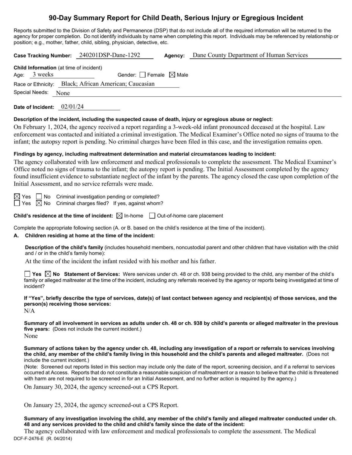 Keys child abuse report