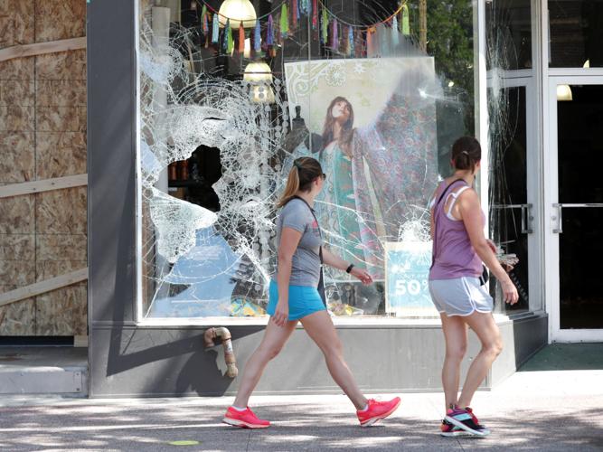 Clean-up of property damage in downtown Madison