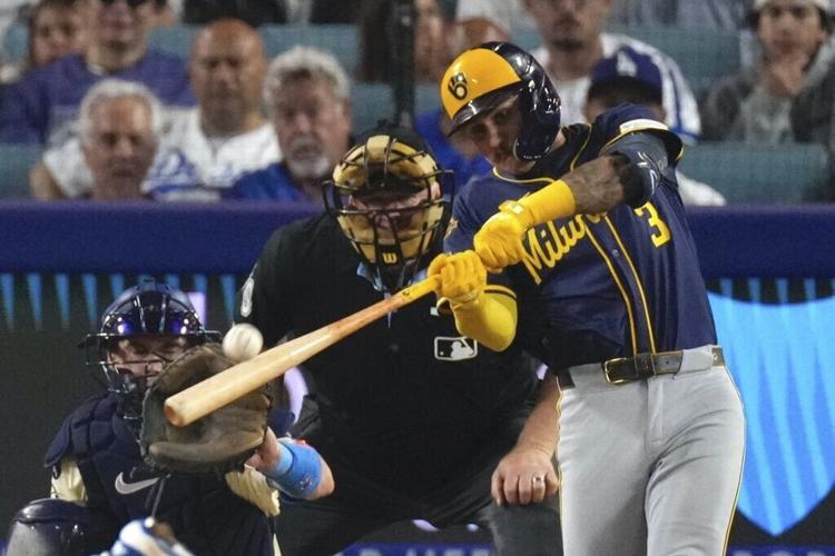 Brewers Dodgers Baseball