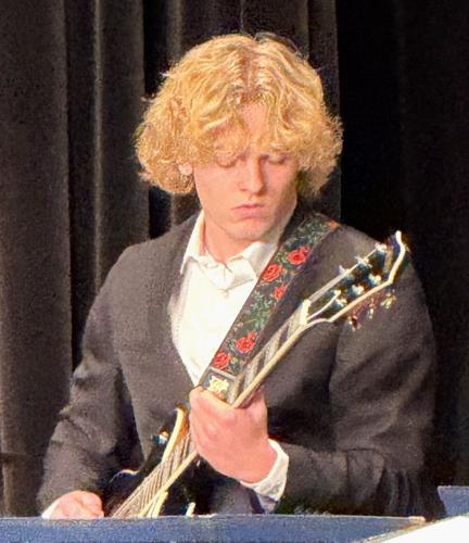 Williams Bay High School Jazz Band guitarist Finn Goodman