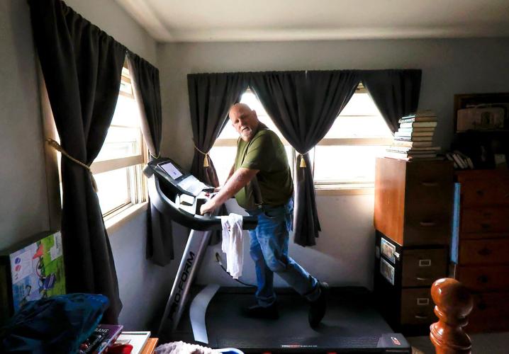 Dave Banker on treadmill