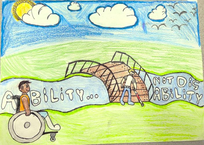Award-winning artwork by Fontana Elementary School fifth-grader Carson McDonald