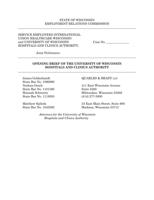 UW Health opening brief