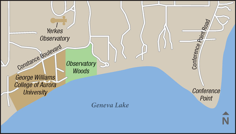 Observatory woods map