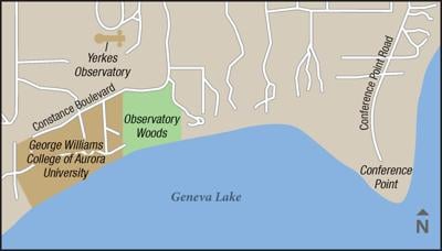 Observatory woods map