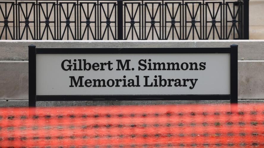 Simmons Library landscaping 2026