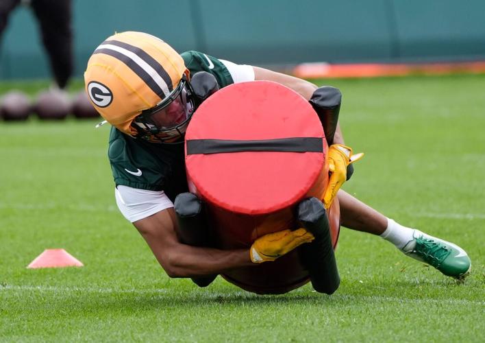 Green Bay Packers Brandon Cisse (2) participates in mandatory minicamp Thursday, June 11, 2026, at the Don Hutson Center in